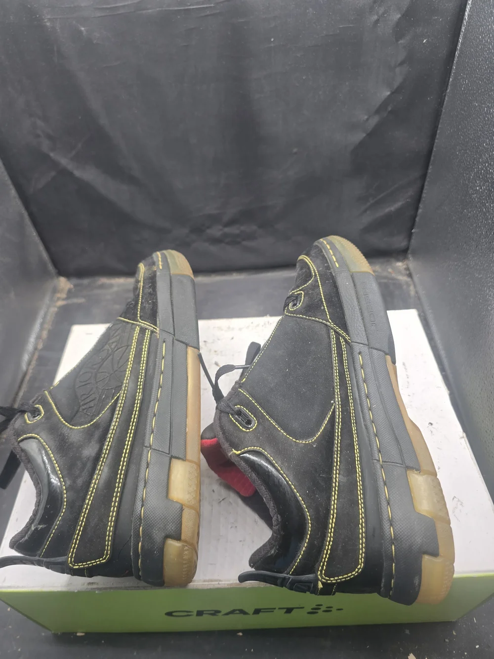 Jordan Black and Red Athletic High-Top Sneakers